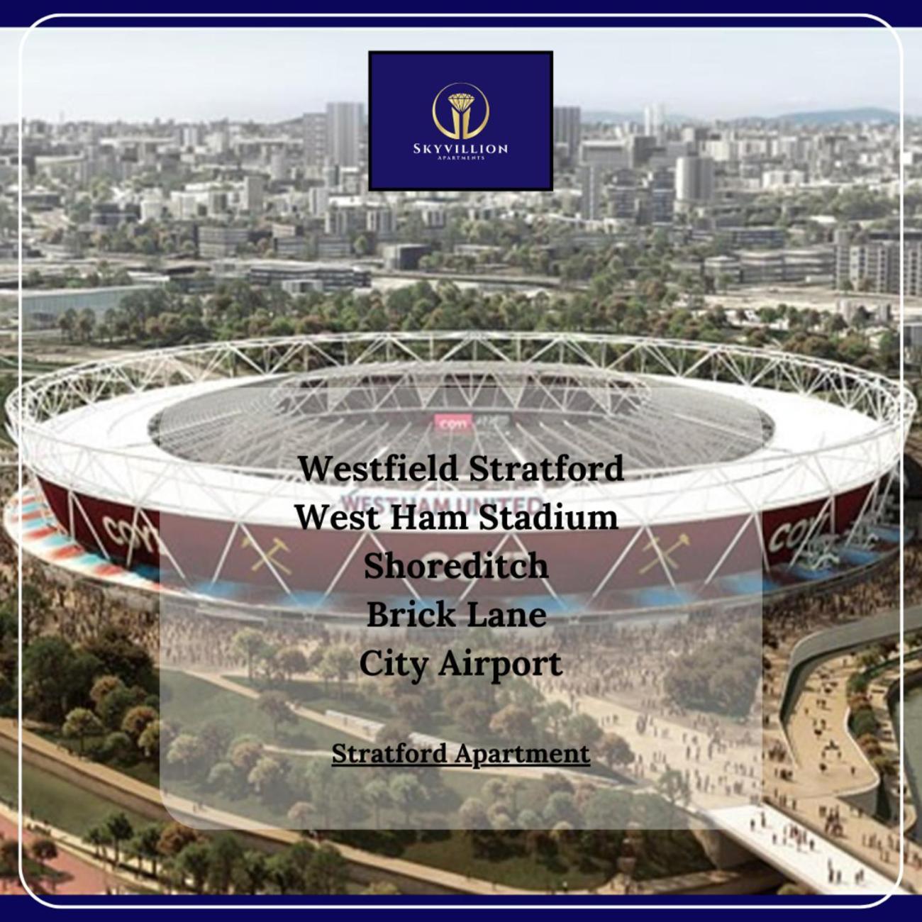 Skyvillion - Olympic View London Stratford Apartment Bagian luar foto